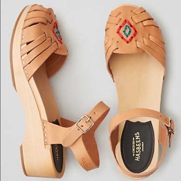 Swedish Hasbeens Shoes - Swedish Hasbeens Huarache Debutant Platform Sandal